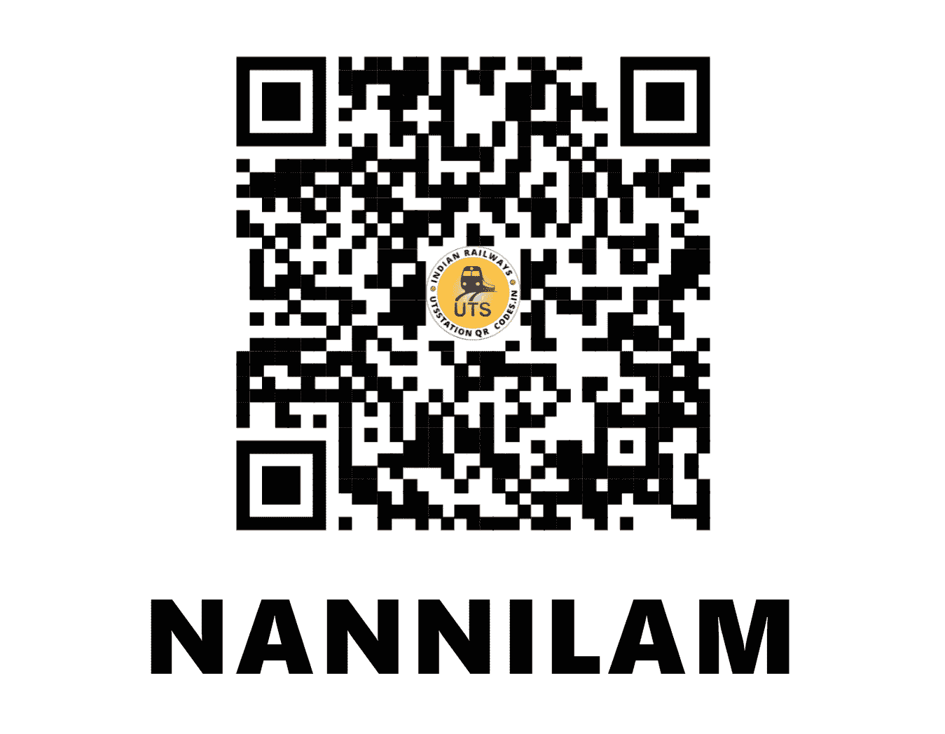 UTS QR Code for NANNILAM - NNM (SR - TAMIL NADU)